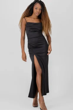 Shasa Satin Maxi Dress