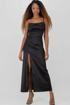 Shasa Satin Maxi Dress