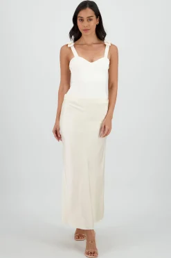 Shasa Satin Midi Skirt