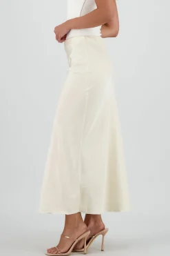 Shasa Satin Midi Skirt