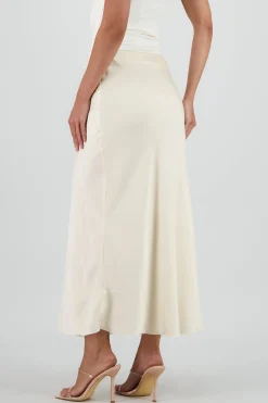 Shasa Satin Midi Skirt