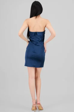 Shasa Satin Strapless Mini Dress
