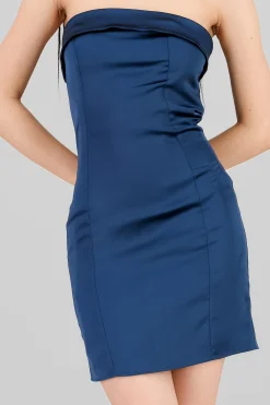Shasa Satin Strapless Mini Dress