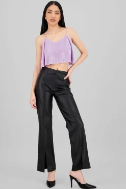 Shasa Seam Detail Wide Leg Pants