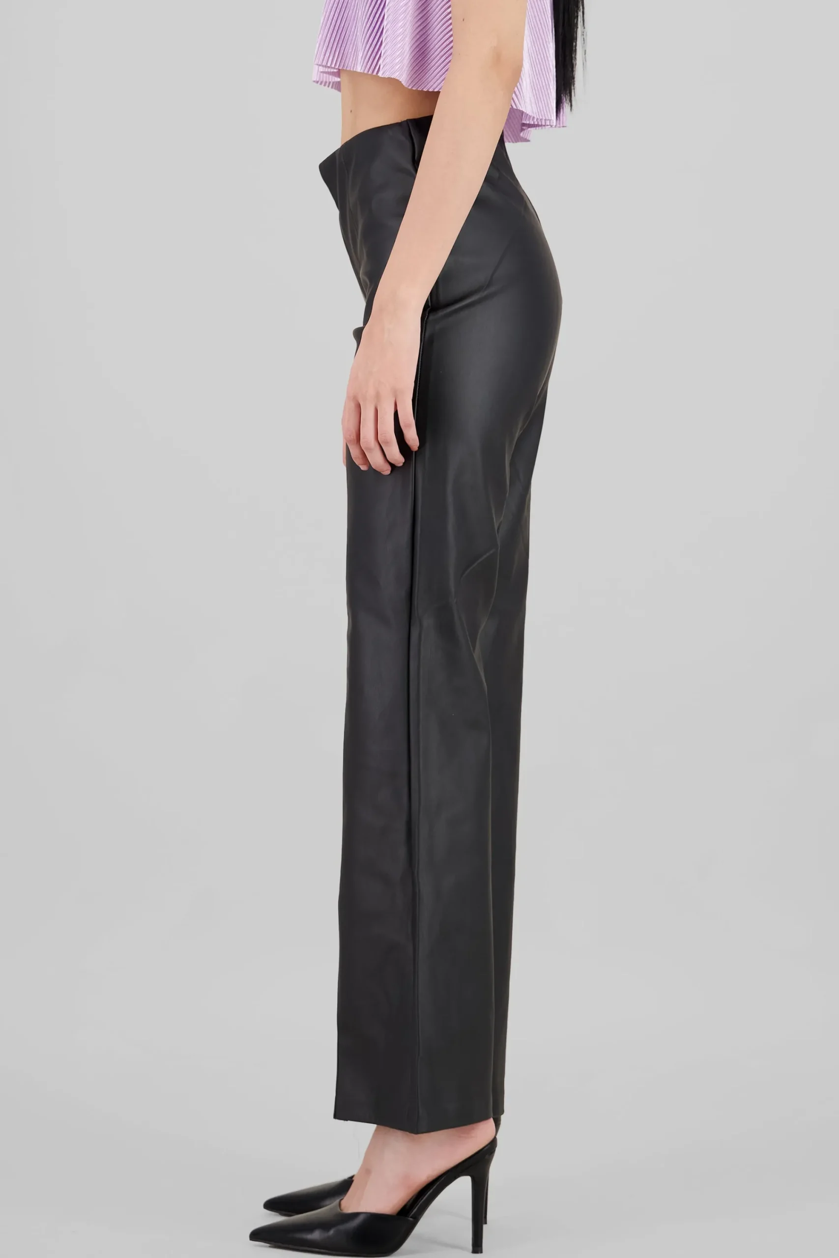 Shasa Seam Detail Wide Leg Pants