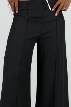 Shasa Seam Detail Wide Leg Pants
