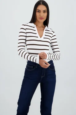 Shasa Seamless Long Sleeve Polo Neck Bodysuit