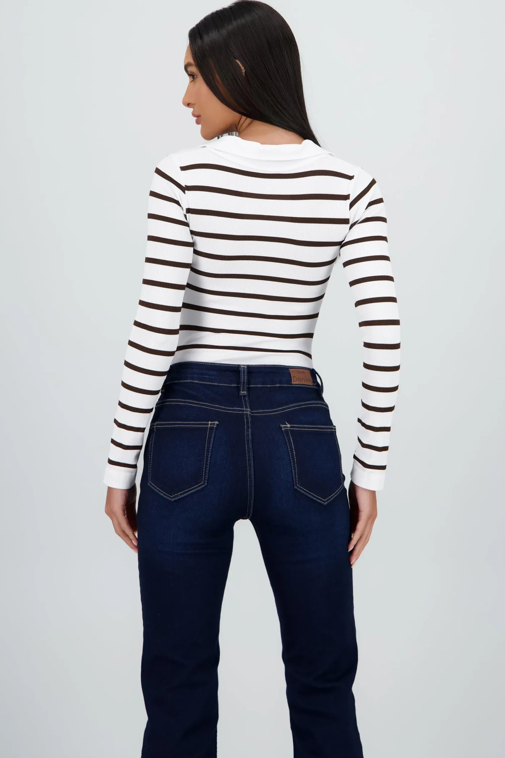 Shasa Seamless Long Sleeve Polo Neck Bodysuit