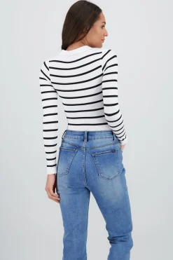 Shasa Seamless Long Sleeve Polo Neck Bodysuit