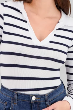 Shasa Seamless Long Sleeve Polo Neck Bodysuit