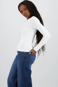 Shasa Seamless Long Sleeve Solid Top