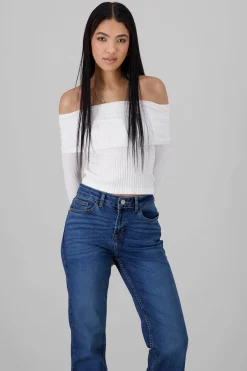 Shasa Seamless Off Shoulder Top
