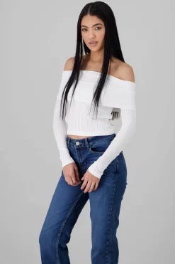 Shasa Seamless Off Shoulder Top