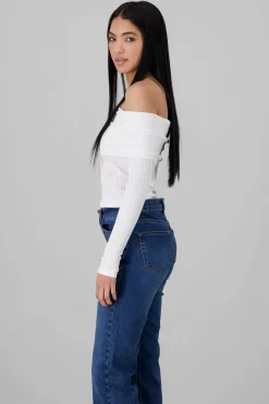 Shasa Seamless Off Shoulder Top