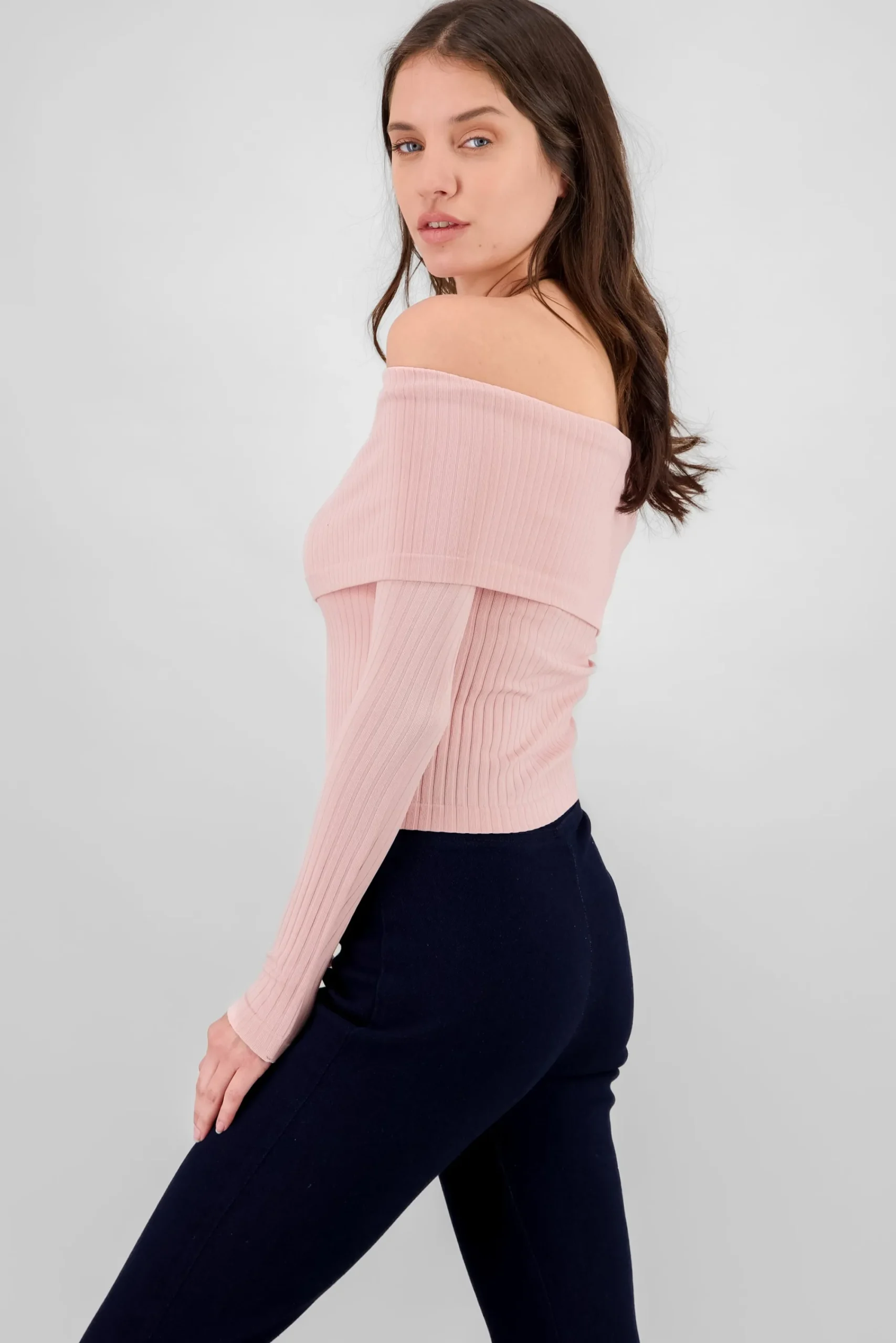 Shasa Seamless Off Shoulder Top
