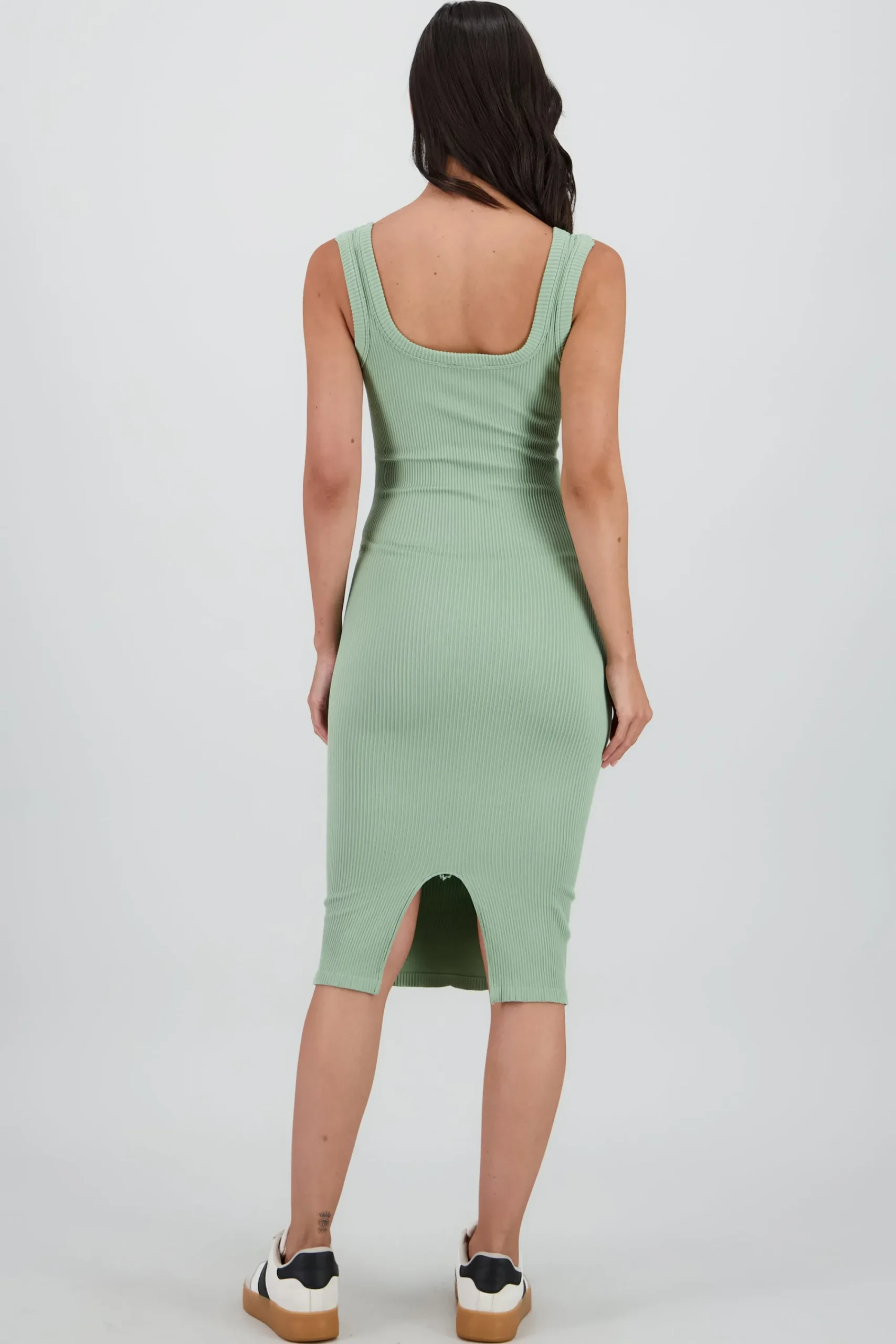 Shasa Seamless Plain Midi Dress