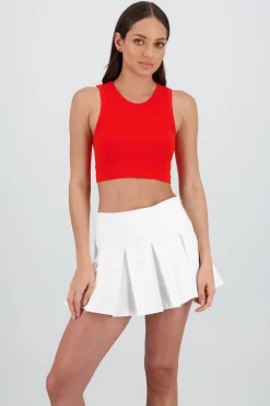 Shasa Seamless Solid Halter Crop Top