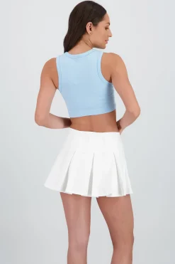 Shasa Seamless Solid Halter Crop Top