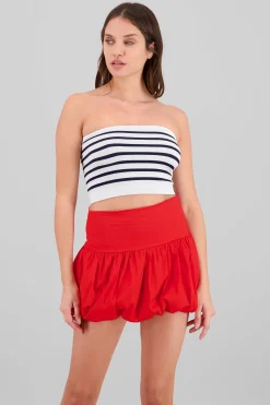 Shasa Seamless Striped Bandeau Top
