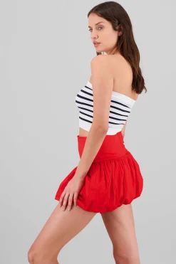 Shasa Seamless Striped Bandeau Top