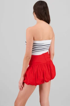 Shasa Seamless Striped Bandeau Top