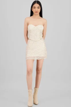Shasa Sequin Detail Mini Skirt