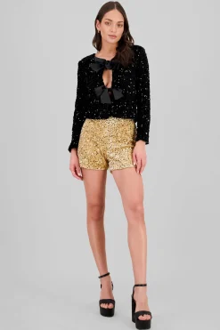 Shasa Sequin Mini Shorts