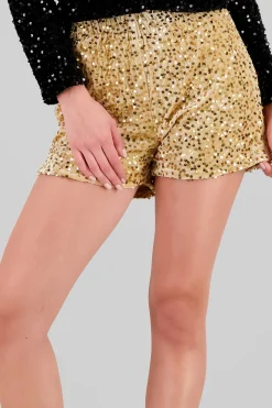 Shasa Sequin Mini Shorts