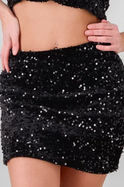Shasa Sequin Mini Skirt