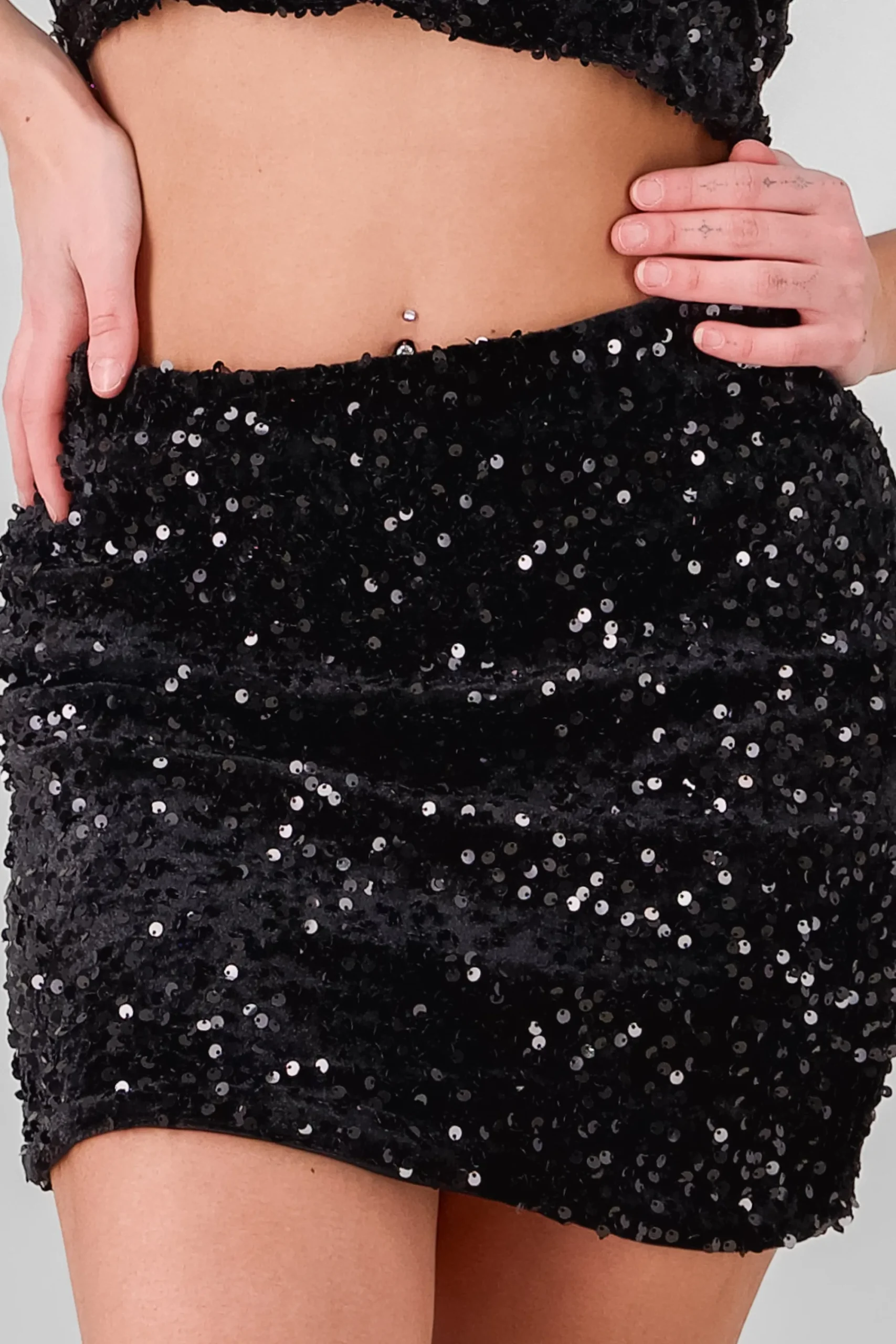 Shasa Sequin Mini Skirt