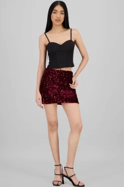 Shasa Sequin Mini Skirt