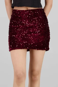 Shasa Sequin Mini Skirt