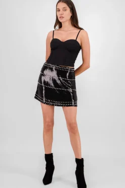 Shasa Sequin Mini Skirt