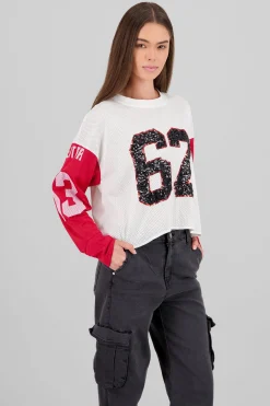 Shasa Sequin Numbers Sports T Shirt