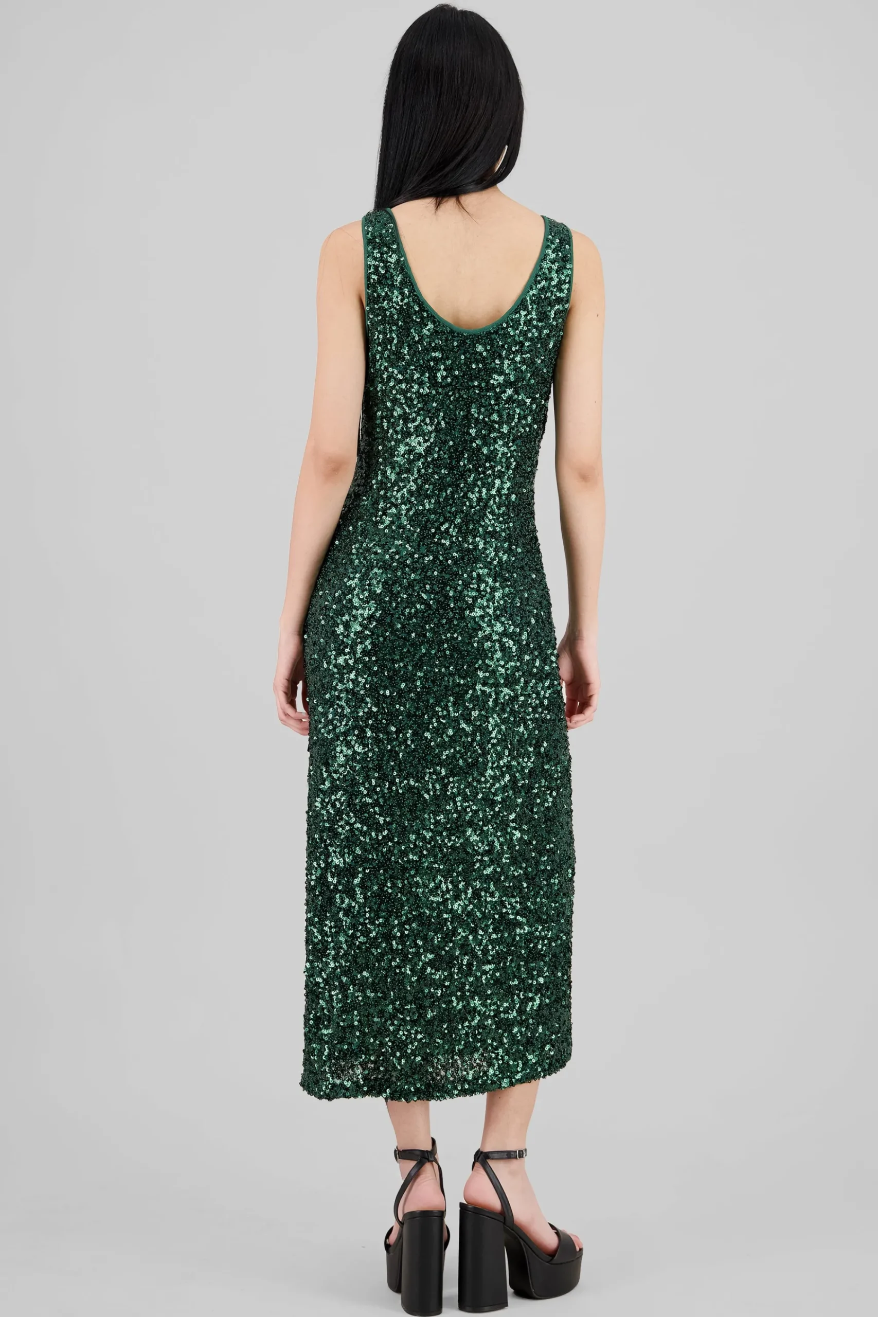 Shasa Sequin Strappy Maxi Dress