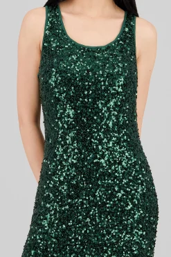 Shasa Sequin Strappy Maxi Dress