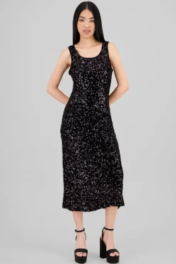 Shasa Sequin Strappy Maxi Dress