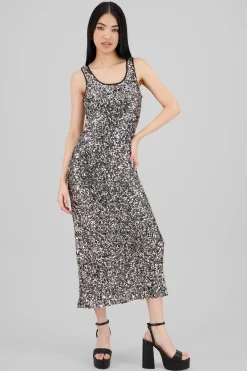 Shasa Sequin Strappy Maxi Dress