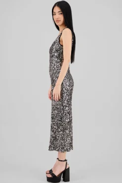 Shasa Sequin Strappy Maxi Dress