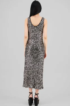 Shasa Sequin Strappy Maxi Dress