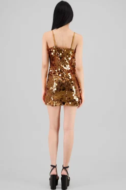 Shasa Sequin Strappy Mini Dress