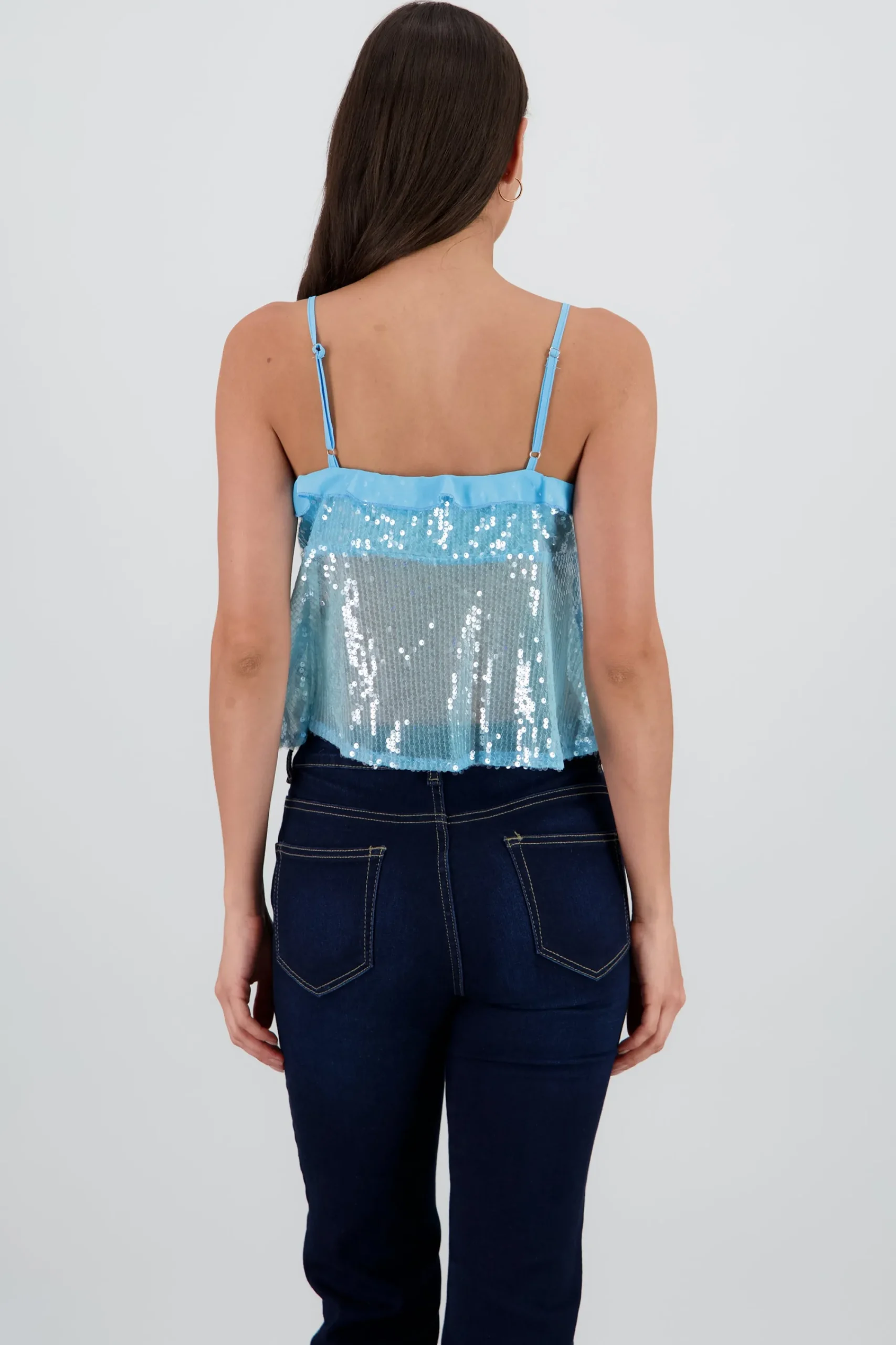 Shasa Sequin Straps Blouse