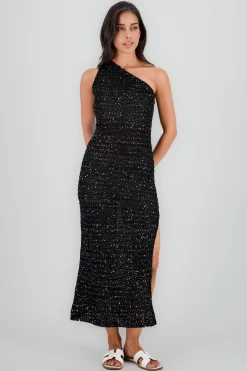 Shasa Shimmering Knit Beach Cover-Up