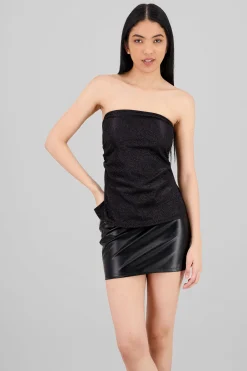 Shasa Shiny Cut Out Tube Top