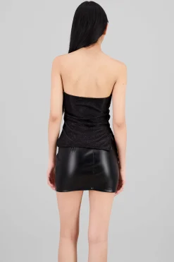 Shasa Shiny Cut Out Tube Top
