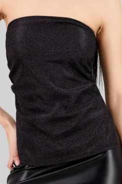 Shasa Shiny Cut Out Tube Top