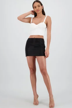 Shasa Shiny Solid Skirt