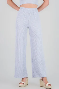 Shasa Shiny Textured Fluid Pants