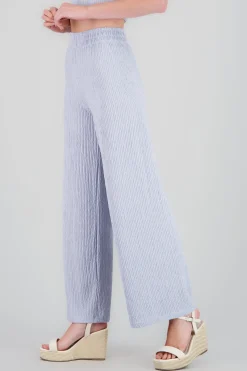 Shasa Shiny Textured Fluid Pants