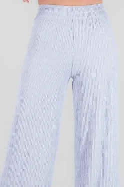 Shasa Shiny Textured Fluid Pants